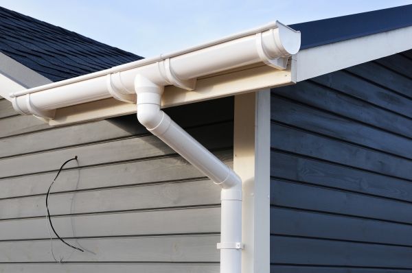 PVC Rain Gutter Installation in Hillsborough